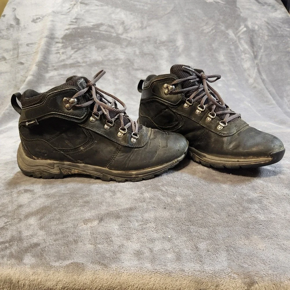 Timberland‎ Boots Womens 8.5 Black Mt. Maddsen Waterproof Mid Hiking Gorpcore
